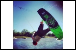 photo of Josh Sconyers wakeboarding at wakezone cable park