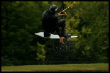 photo of Mark DeVelde wakeboarding at hydrous