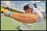 photo of Justin Alldred wakeboarding at Hydrous Little Elm
