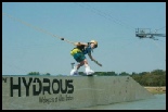 photo of Cameron Nemeth wakeboarding at hydrous