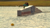 photo of brock baker at cowtown wake park